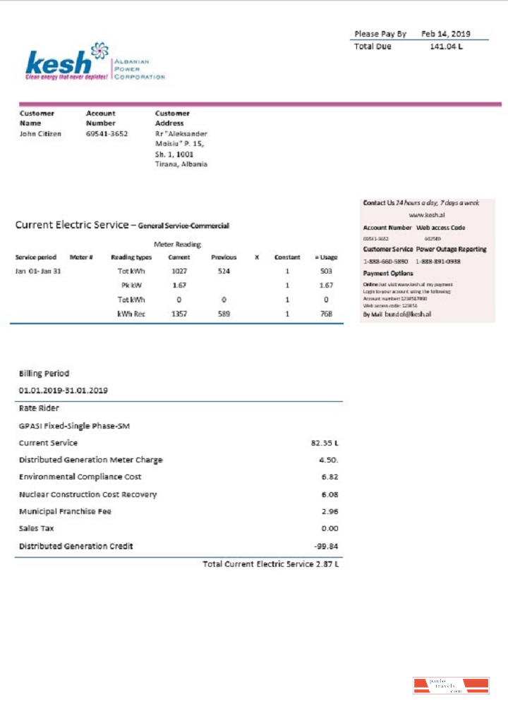 Albania Albanian Power Corporation